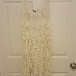 Large Cream knit vest